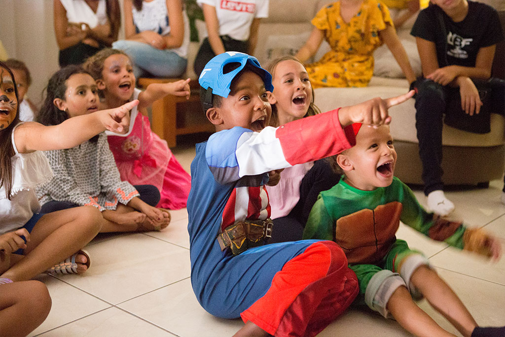 Spectacle de marionnettes pour enfants.